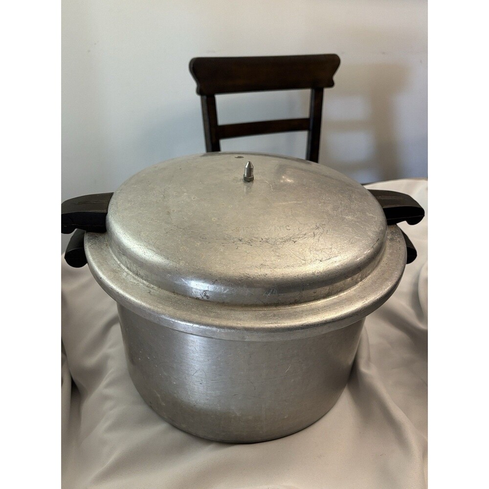 16 Qt Stove Top Canning Pressure Cooker Heavy Duty 1967 Stamped Micro Mattic